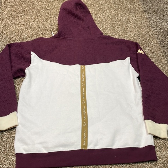 Mediums Collective Quilted Cut & Sew Hoodie - Maroon Wine. Men’s size L. - Picture 13 of 15